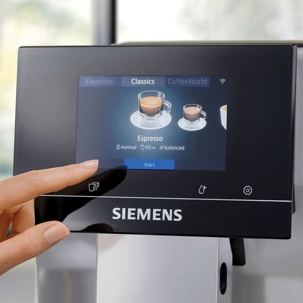 Siemens EQ700 TP715R07 Classic - musta/hopea kahvimylly