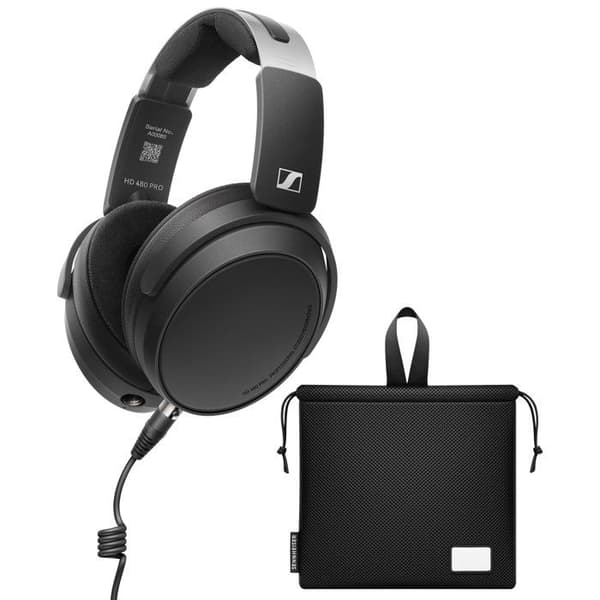 Sennheiser HD 480 PRO + Hörlursfodral för ljud/studio