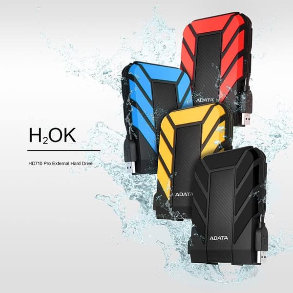 ADATA HD710P 1TB ekstern harddisk - USB 3.1 - Stød- og vandafvisende