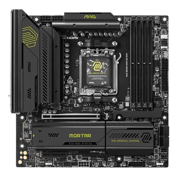 MSI MAG B850M MORTAR WIFI Micro ATX Socket AM5 Chipset AMD B850