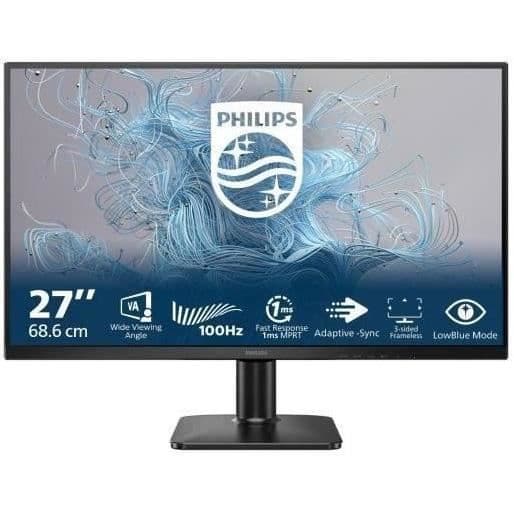PC Skærm - PHILIPS - 27" - FHD - 100Hz - VA Panel - 1ms - 27E2N1100L