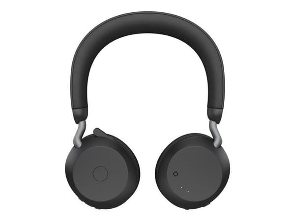 Jabra Evolve2 75 Headset - Trådløst og kablet Bluetooth - Aktiv støjreduktion - USB-C - Sort