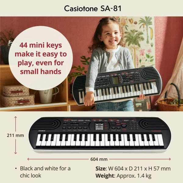 Casio SA-81 Klaver med dynamisk anslag