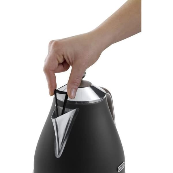 Bouilloire - DELONGHI - KBOV2001.BK - 2000 W - 1,7 L - Matt sort / Chokolade