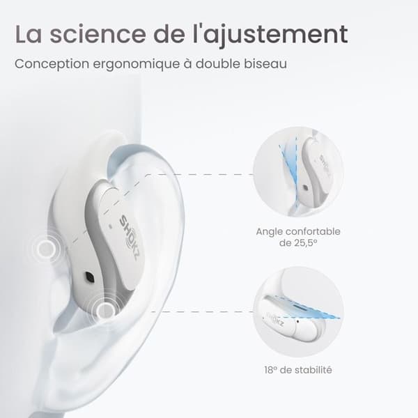 Hörlurar Shokz OPEN FIT AIR VIT