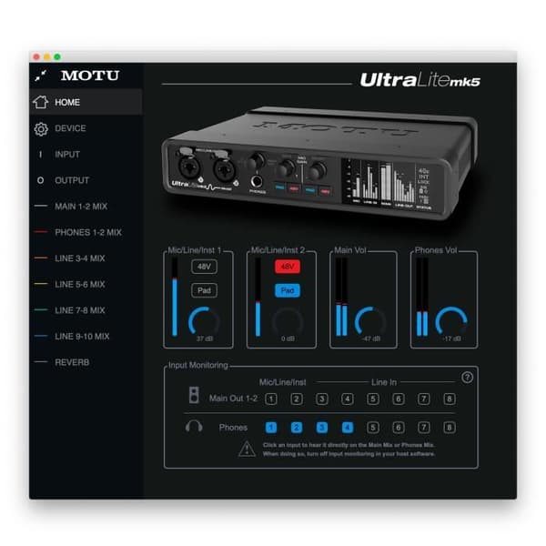 Motu UltraLite MK5 Lydkort