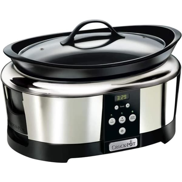Programmerbar elektrisk slow cooker CROCK-POT SCCPBPP605050 - 5,7L - Digital timer - Rustfrit stål