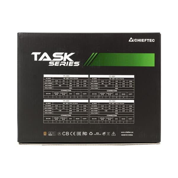 Strömförsörjning - CHIEFTEC - TASK 700W - 80PLUS Bronze - 700W - Flera skyddssystem