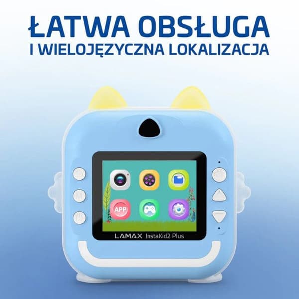 LAMAX InstaKid2 Plus kamera, blå