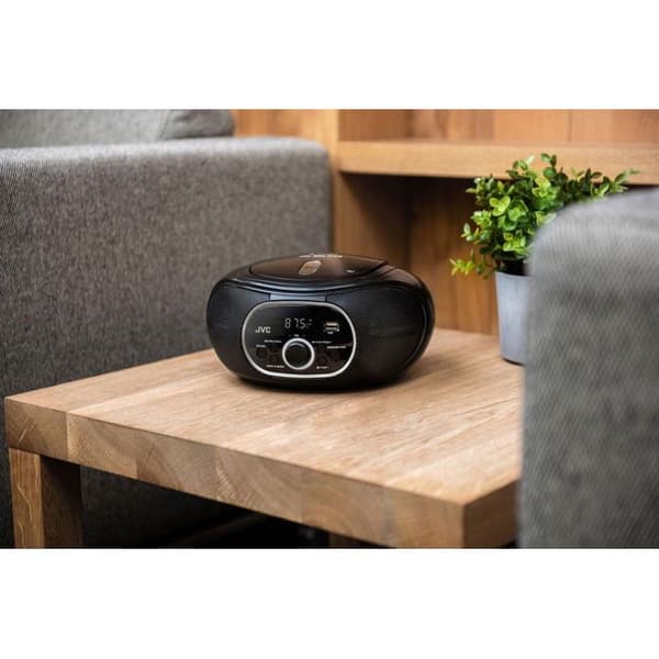 Radio Bærbar - JVC - RD-E221B - FM - CD og USB - 2,6 W