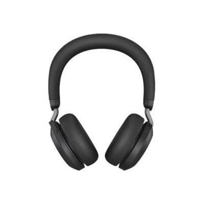 Jabra Evolve2 75 Headset - Trådløst og kablet Bluetooth - Aktiv støjreduktion - USB-C - Sort