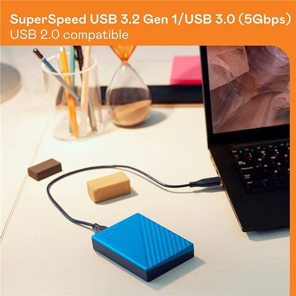 Wd My Passport™ 2TB extern hårddisk