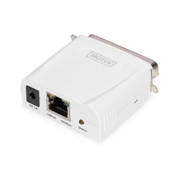 Fast Ethernet-printserver, parallel