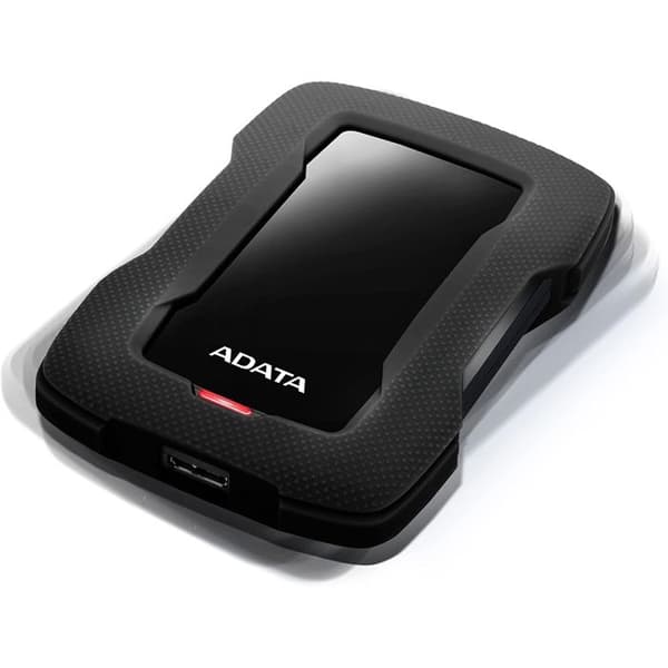 ADATA HD330 bærbar ekstern harddisk - 2 TB - USB 3.1 - AES 256 bit - sort