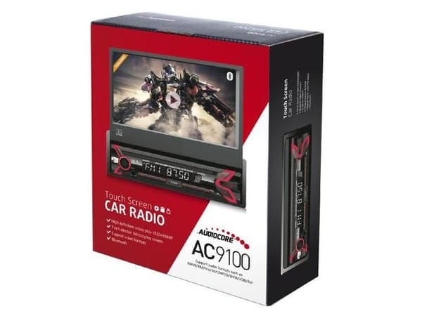 Multimedia bilradio - AUDIOCORE - 7" LCD - Bluetooth handsfree - Double-Din - 1080P