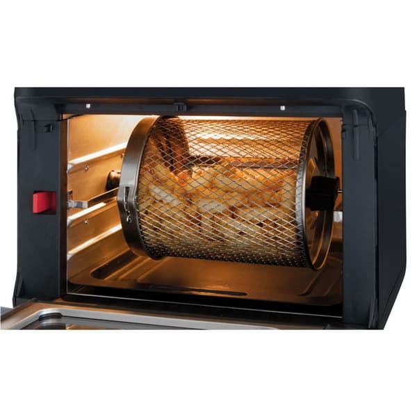 Fritøjs med varm luft uden olie 11L digital 9 programmer kyllingespyd Clatronic FR 3747 1500W Sort