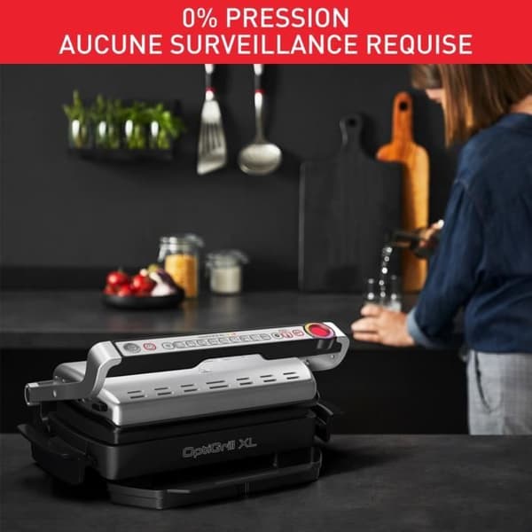 Tefal, Optigrill+ XL, 9 madlavningsprogrammer, XL tilberedningsflade