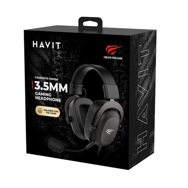 Spelheadset - HAVIT - H2002C+U - Trådad - Stereo - Svettresistent