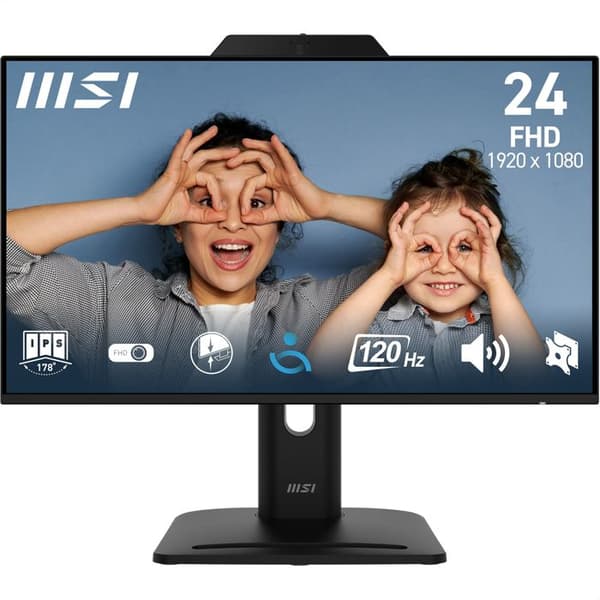 PC-skærm - MSI - Pro MP242PMG - 23,8 tommer - Full HD 1920x1080 - LCD Sort