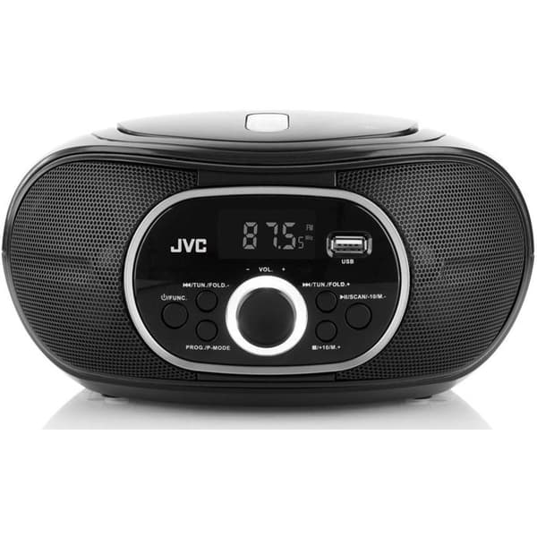 Radio Bærbar - JVC - RD-E221B - FM - CD og USB - 2,6 W
