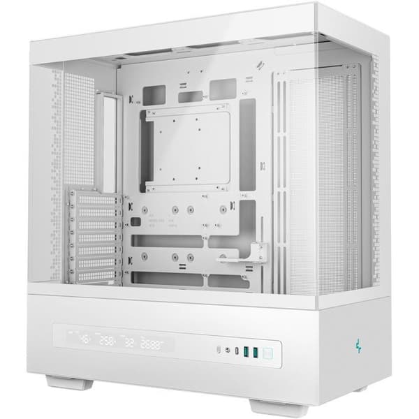 PC-chassi - DEEPCOOL - R-CH690-WHNNA0D-G-1 - Digital skärm - Mini-torn - Format Mini-ITX/Micro-ATX/ATX & Micro-ATX - Vit