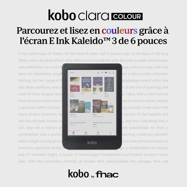 Kobo Clara Colour Noir E-læser med farveskærm