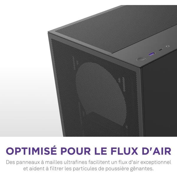 Compact ATX mid-tower kabinet - NZXT - CC-H52FB-01 - H5 Flow - Sort