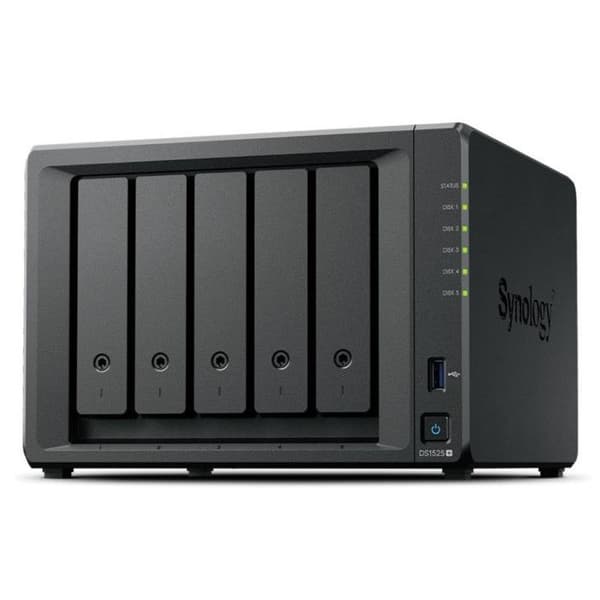 NAS-server - SYNOLOGY - DiskStation DS1525+ - 5 porte - 2 Go RAM