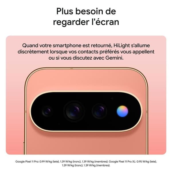 Smartphone Google Pixel 11 Pro 6,3" OLED 5G Dobbelt SIM 256 GB Sort Vulkan Mat