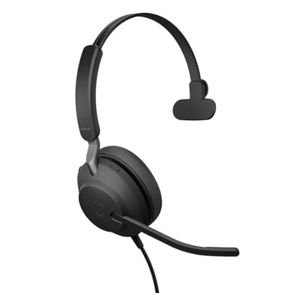 Jabra Evolve2 40 SE – Mono headset med USB-C/A | Certifierad för Microsoft Teams |