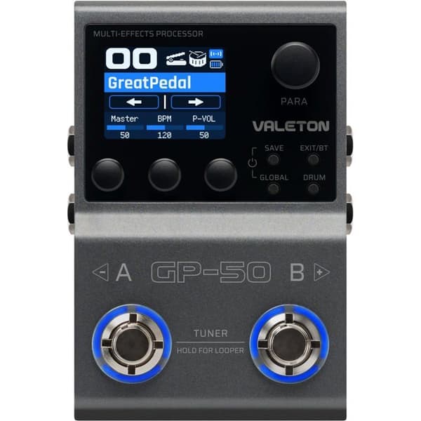 Valeton GP-50 Multi-Effekter Processor - NAM & IR Laddare