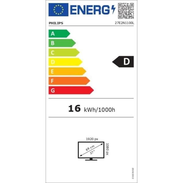 Skärm PC - PHILIPS - 27" - FHD - 100Hz - VA-panel - 1ms - 27E2N1100L