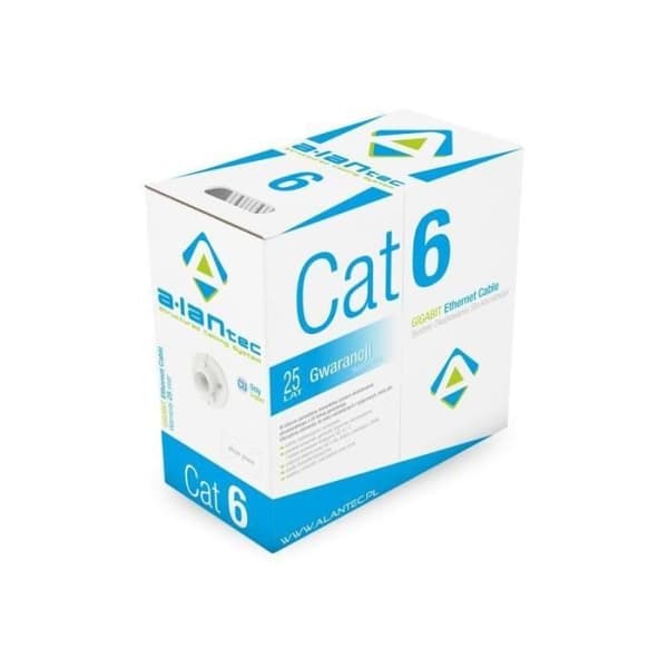 Kaapeli - ALANTEC - Cat6 - U/UTP - AWG 24 - Harmaa