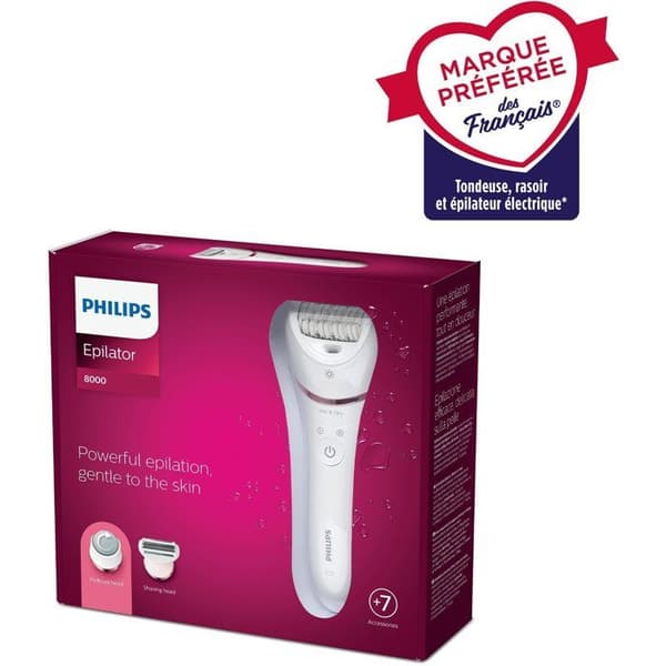 Elektrisk epilator - PHILIPS - BRE730/10 - Satinelle Advanced