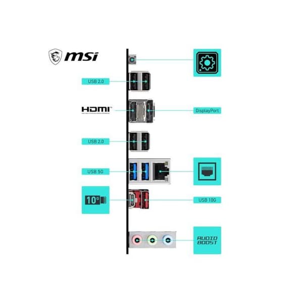 B550 Gaming Moderkort ATX - Socket AM4 - AMD Ryzen 7 - Persondator - PCI Express