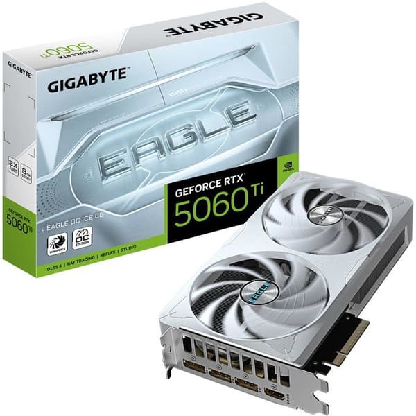 GIGABYTE - EAGLE ICE - Grafikkort - NVIDIA RTX 5060Ti OC - 8 Go