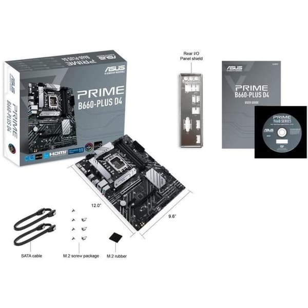 Bundkort - ASUS - PRIME B660-PLUS D4 - (90MB18X0-M0EAY0)