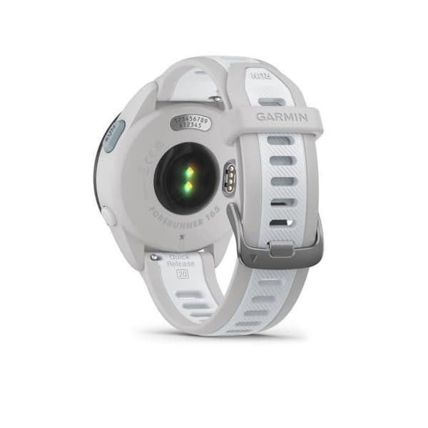 GPS-forbindt ur - GARMIN - Forerunner 165 - 1,2" - Sort med hvid / lys grå rem