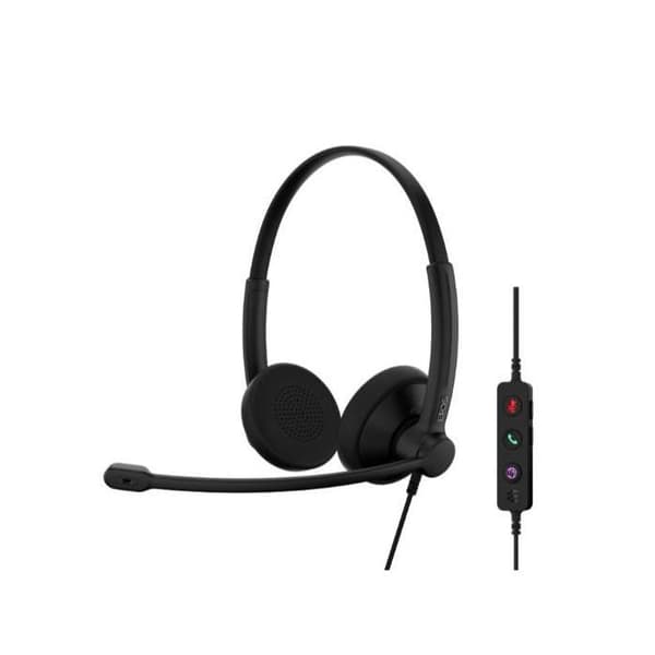 EPOS Impact 100 MS Stereo - Professionel kablet headset USB-C/USB-A, Sort