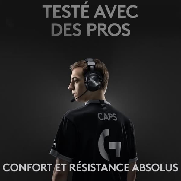 Pelaajan headset - Langaton - Logitech G - Pro X - Bluetooth - PC - Musta