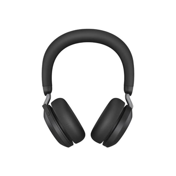 Jabra Evolve2 75 Headset - Trådløst og kablet Bluetooth - Aktiv støjreduktion - USB-C - Sort