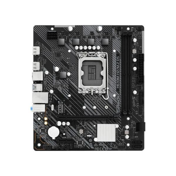 Moderkort - ASROCK - H610M-H2/M.2 D5 - Socket 1700 - Micro ATX - DDR5 SDRAM