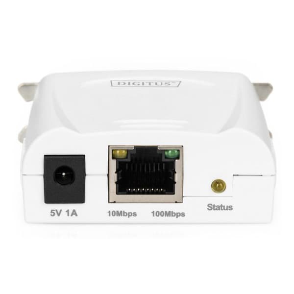 Fast Ethernet-printserver, parallel