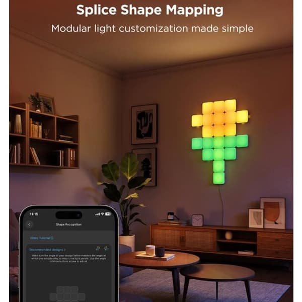 Govee Smart mini RGBIC Panel - 10 stk.