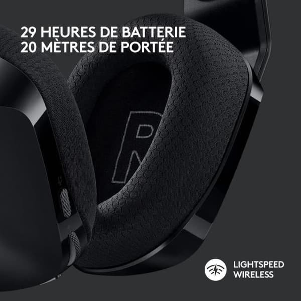 Gaming headset - Trådlös - Logitech G - G733 Lightspeed - PS5, PS4, PC, MAC - Svart