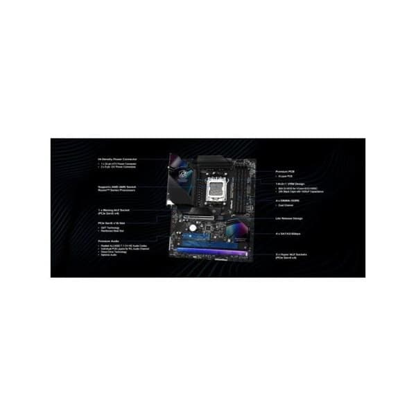 ASRock B850 ATX AM5 Riptide WiFi DDR5 Phantom Gaming Integreret