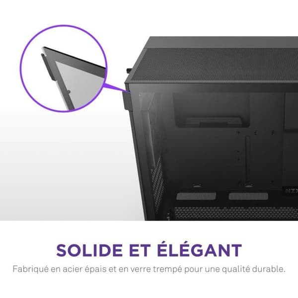 Compact ATX mid-tower kabinet - NZXT - CC-H52FB-01 - H5 Flow - Sort