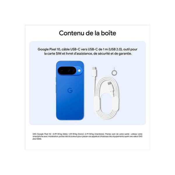 Smartphone Google Pixel 10 128 GB Svart Vulkan