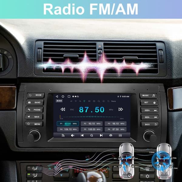 Autoradio Android - AWESAFE - til BMW E39 (1996-2003) - Android 13 - 2Go+64Go - 7'' touchskærm
