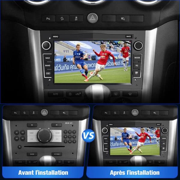 Autoradio Android - AWESAFE - Android 13 6Go+128Go - 7" touchskærm - CarPlay/Android Auto - Bluetooth 4x18W